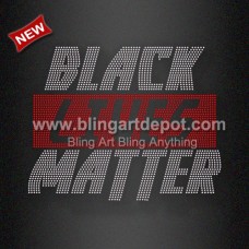 Bling Transfer Black Lives Matter Crystal Transfers for Black Women Shirts